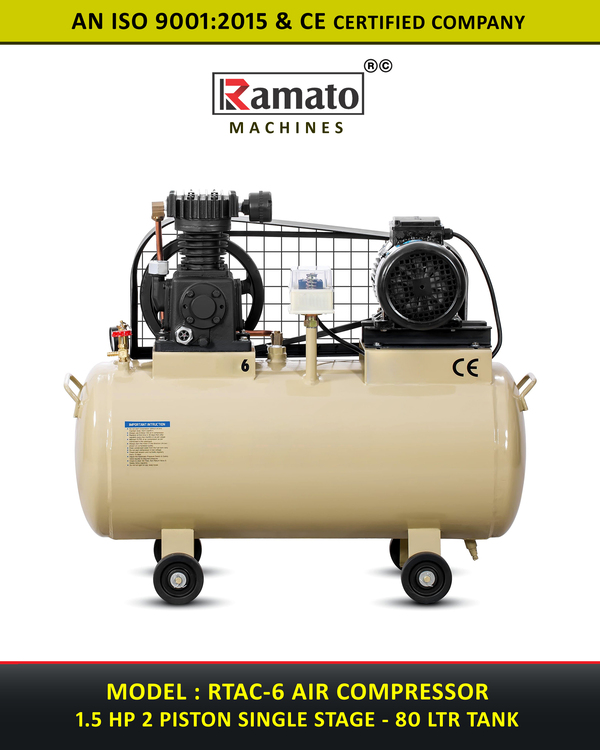 Single Stage Industrial Air Compressor Machine Manufacturer Exporter india