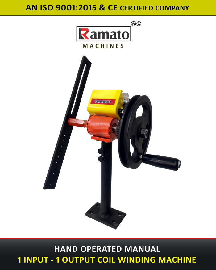 1 Right Hand Manual Motor Coil Winding Machine Manufacturer Exporter india
