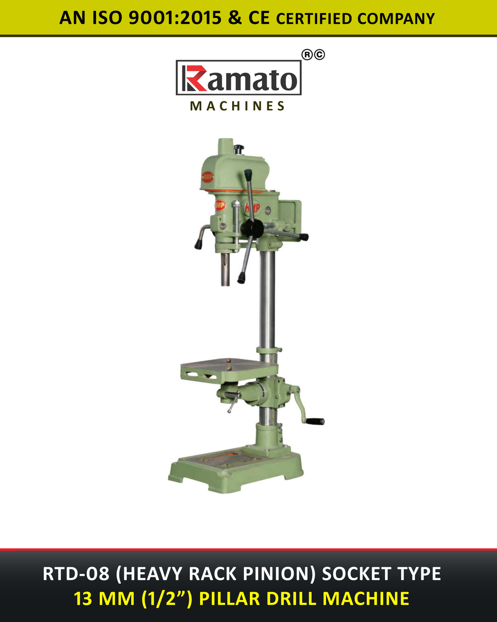 Rack and Pinion Drill Machine Manufacturer Exporter India