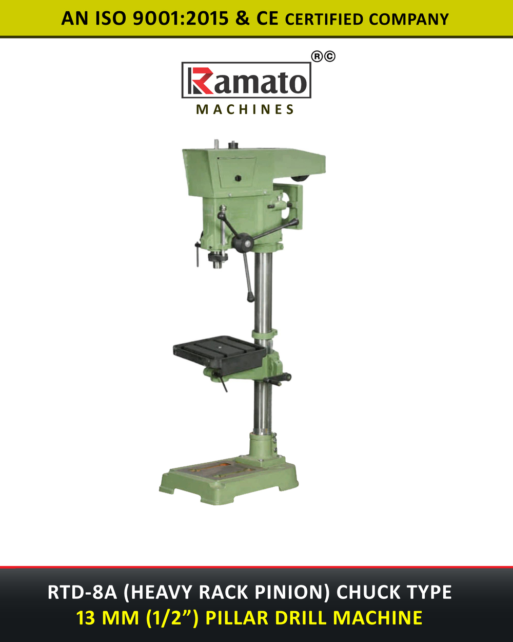 13mm Bench Drill Machine Manufacturer Exporter India