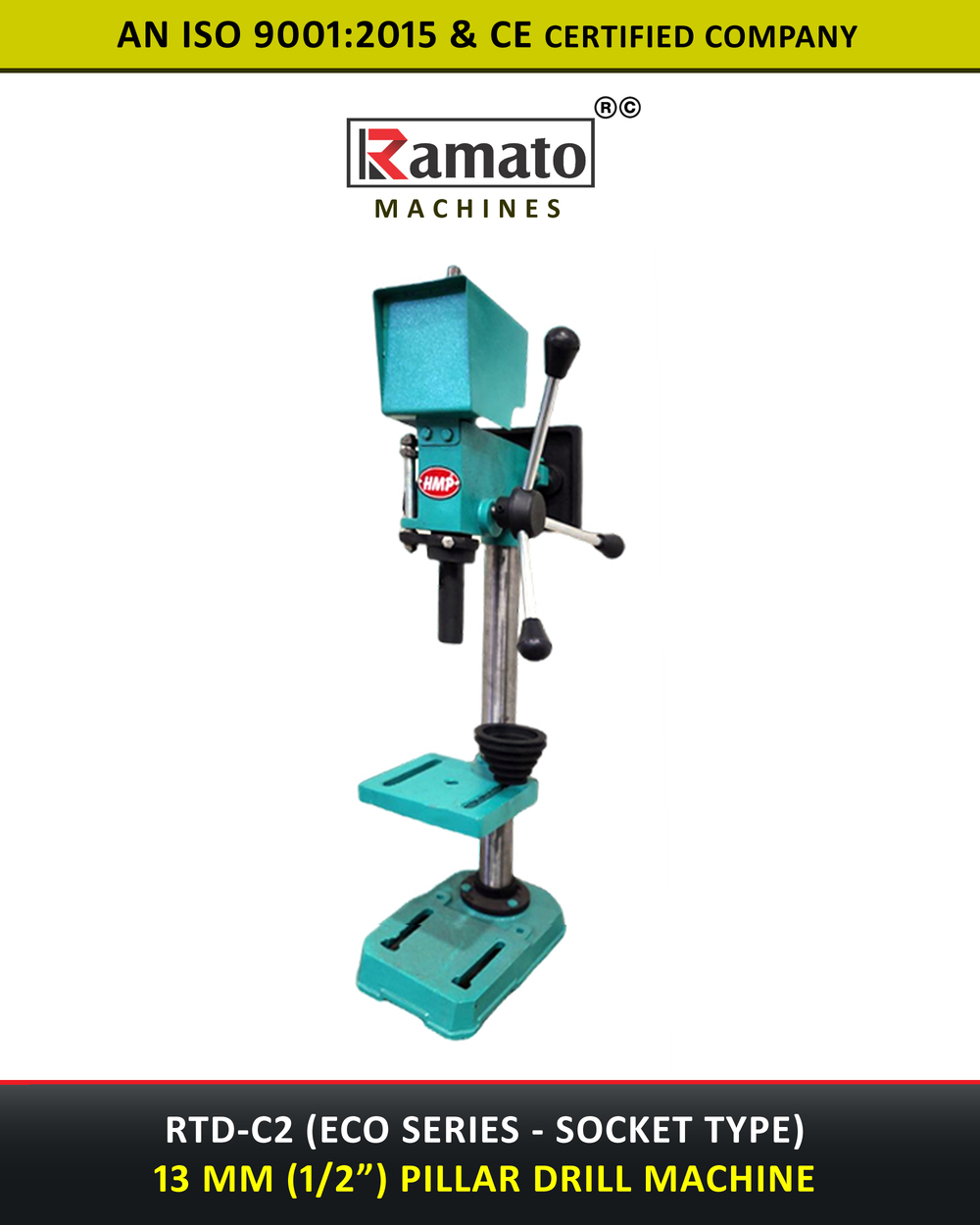 13mm Pillar Drill Machine Manufacturer Exporter India