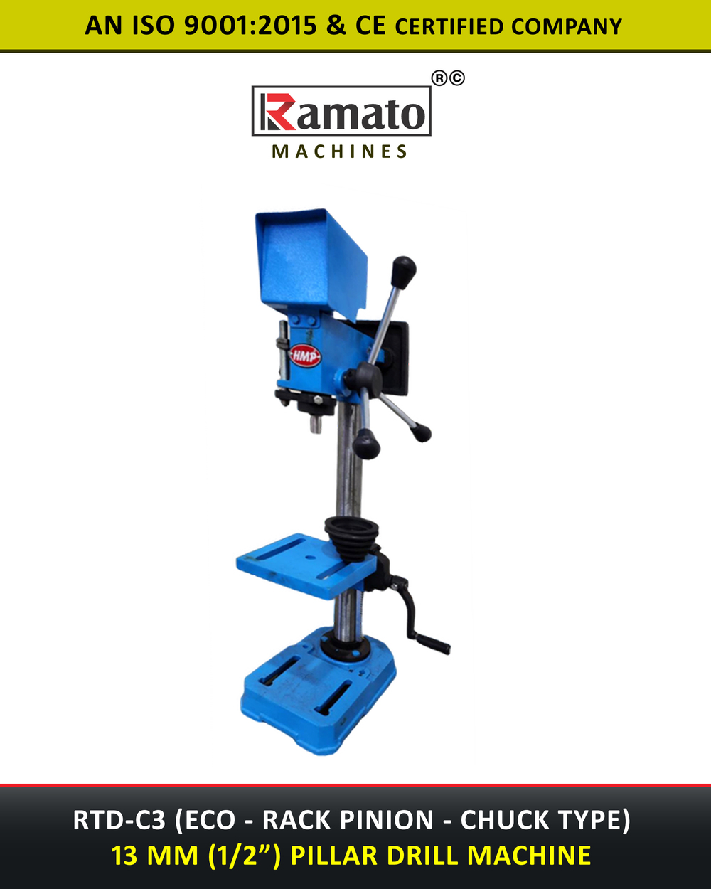 13mm Bench Drill Manufacturer Exporter India