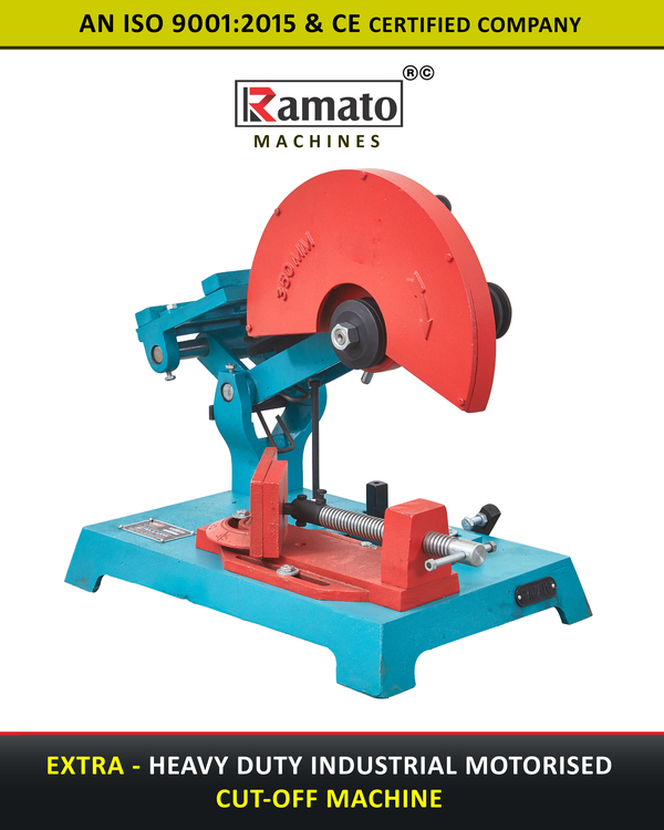 350mm Motorized Cutoff Machine Manufacturer Exporter in Rajkot Gujarat Bharat INDIA