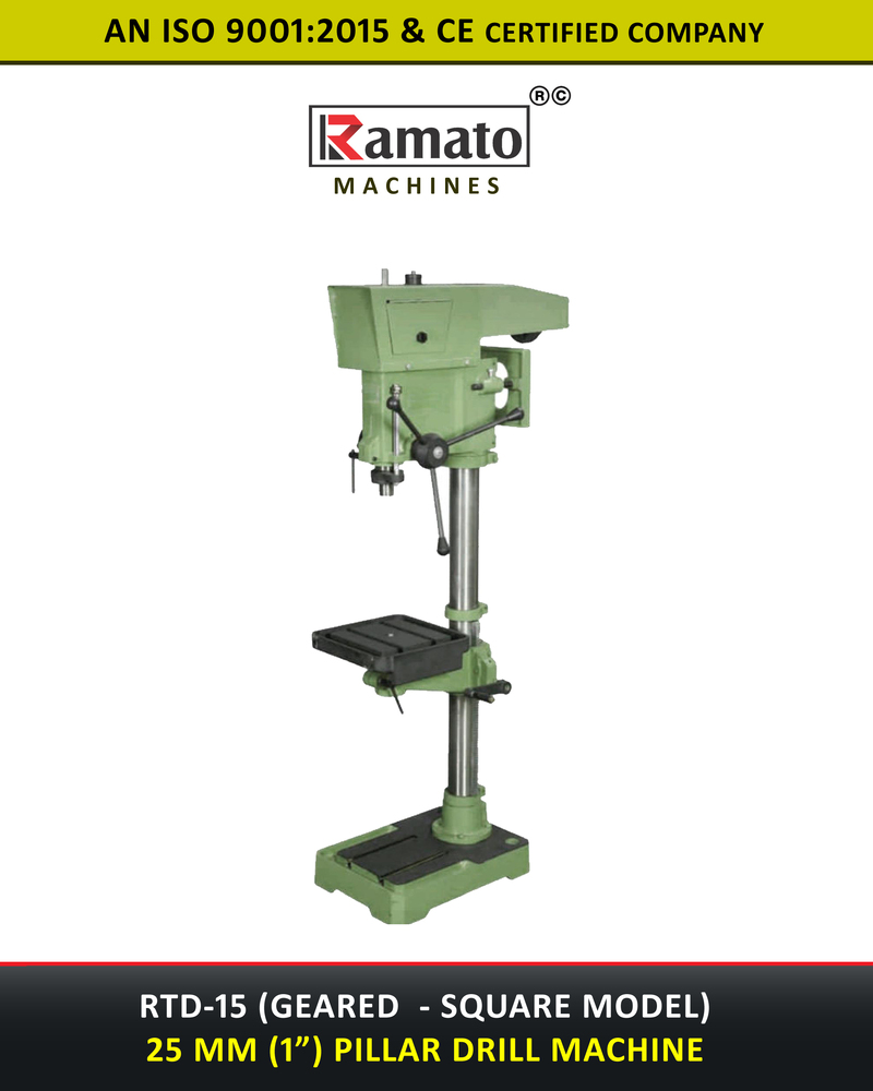 25mm Pillar Drill Machine Manufacturer Exporter From Rajkot Gujarat Bharat India