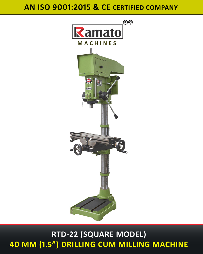 40mm Pillar Drill Cum Milling Machine Manufacturer Exporter India