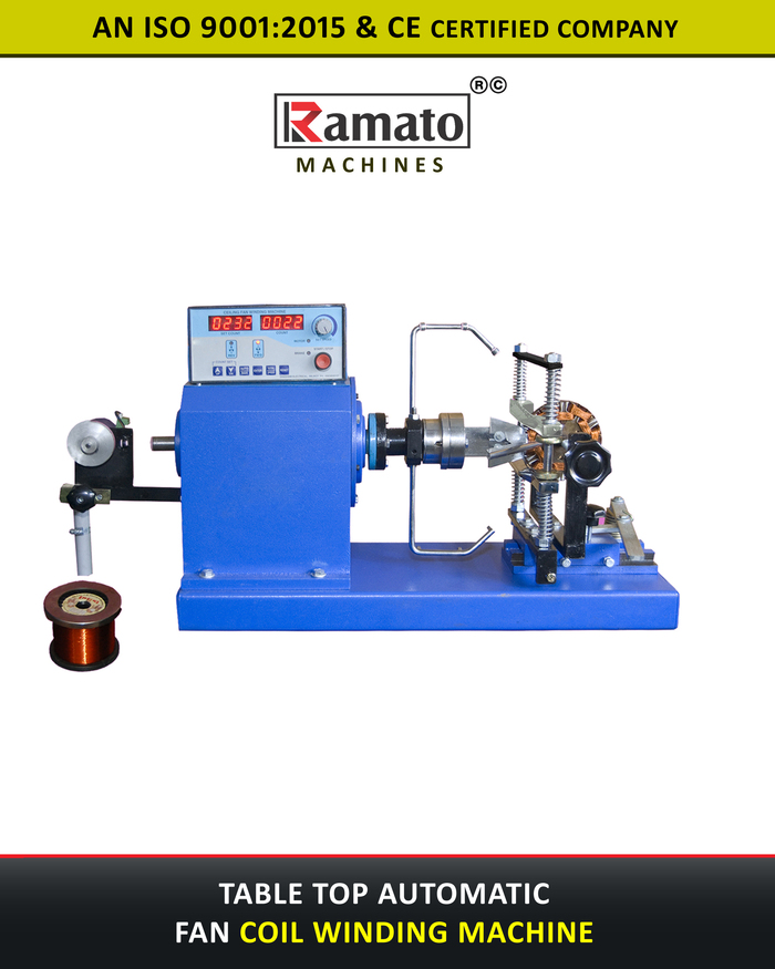 TABLE TOP FAN COIL WINDING MACHINE Manufacturer Exporter india