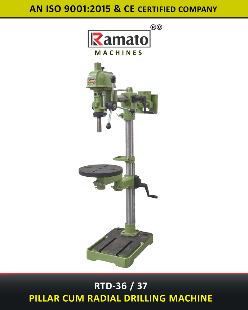 Pillar Cum Radial Drill Machine Manufacturer Exporter India