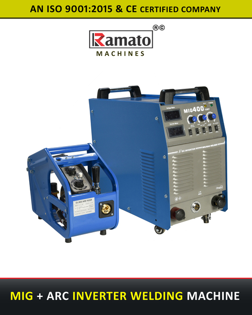 MIG 400A Mig + Arc Inverter Welding Machine Manufacturer Exporter india