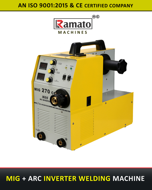 MIG 270CG Inbuilt Wire Feeder Welding Machine Manufacturer Exporter in Rajkot Gujarat Bharat INDIA