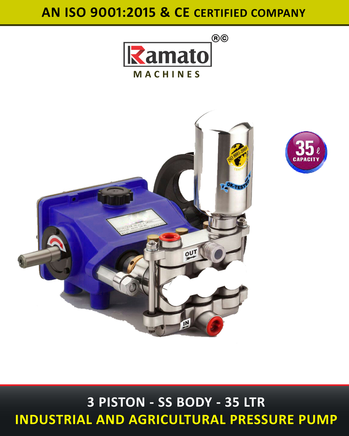 3 Piston Plunger Pump Manufacturer Exporter india