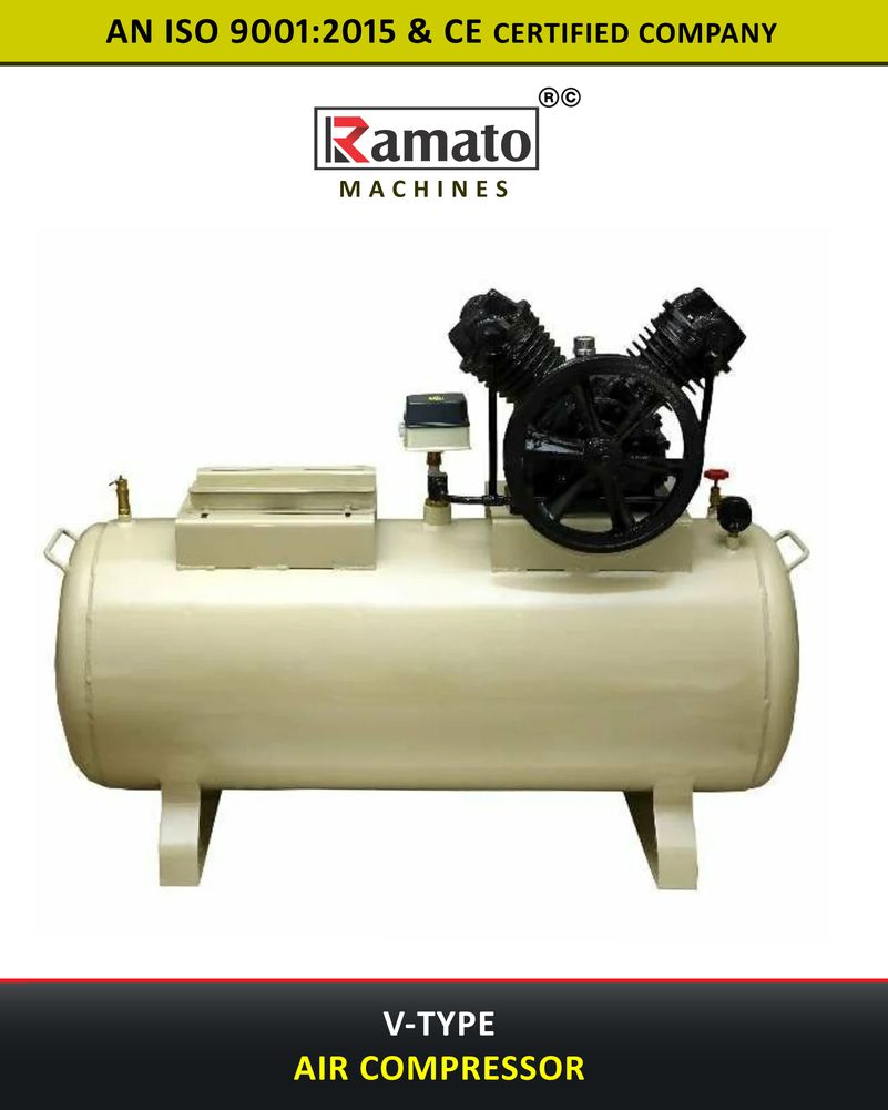 V Type Industrial Air Compressor Manufacturer Exporter in Rajkot Gujarat Bharat (INDIA)
