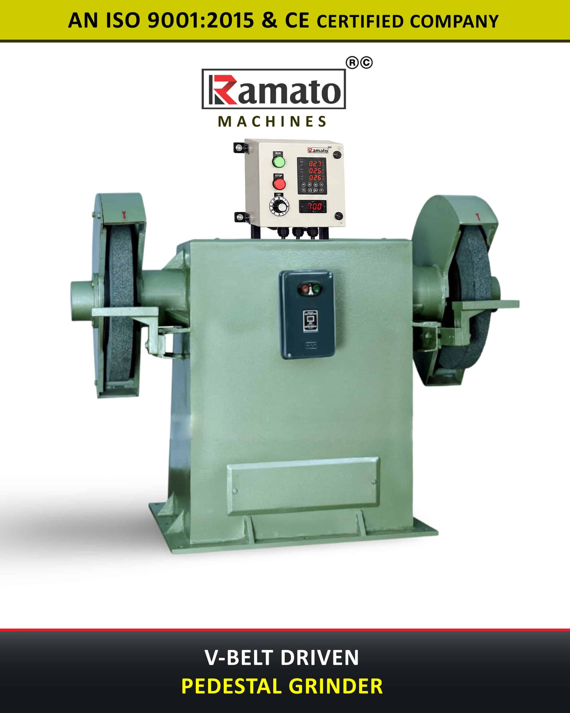 Vbelt Driven Pedestal Grinding Machine copy