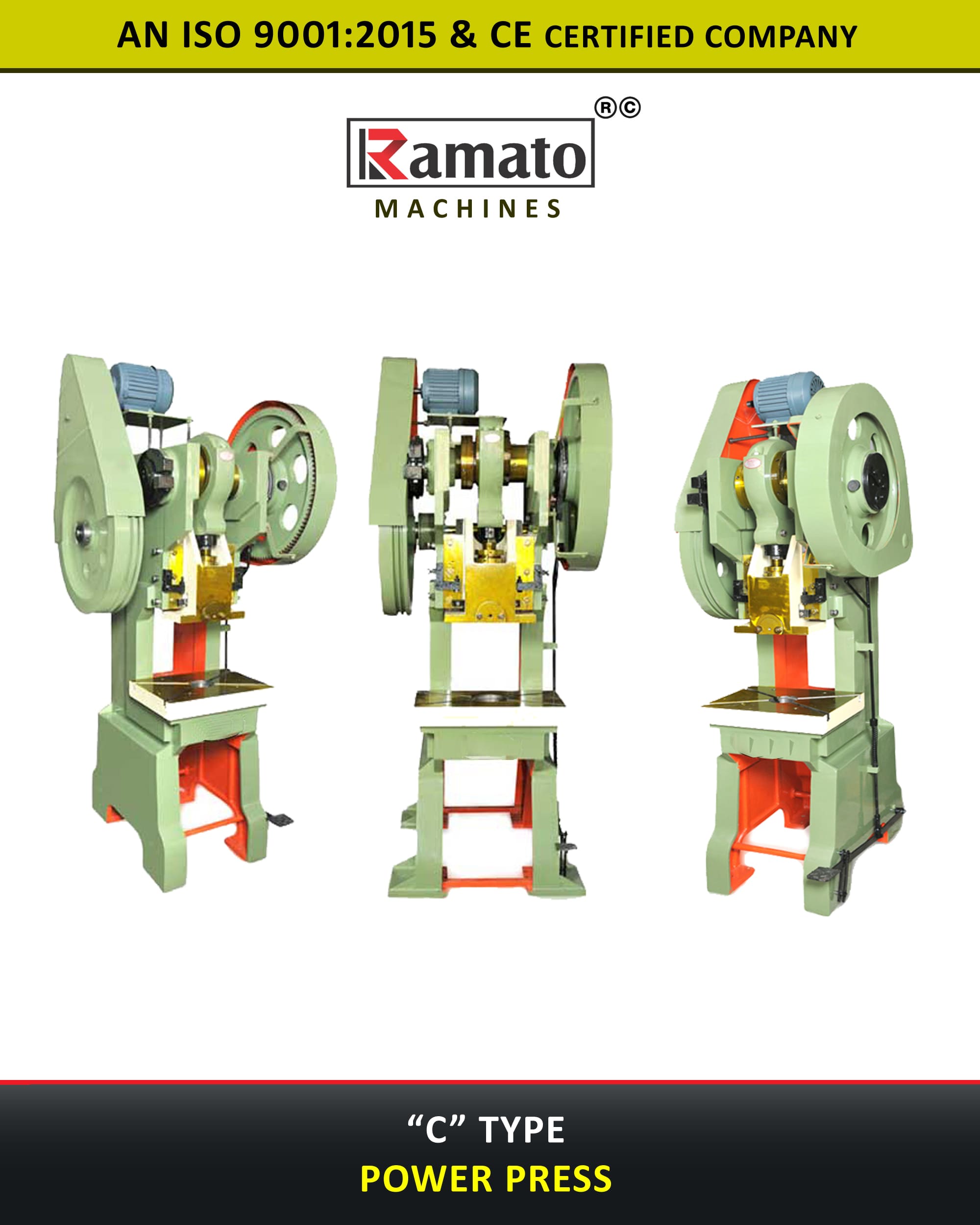 C POWER PRESS Manufacturer Exporter in Rajkot Gujarat Bharat (INDIA)