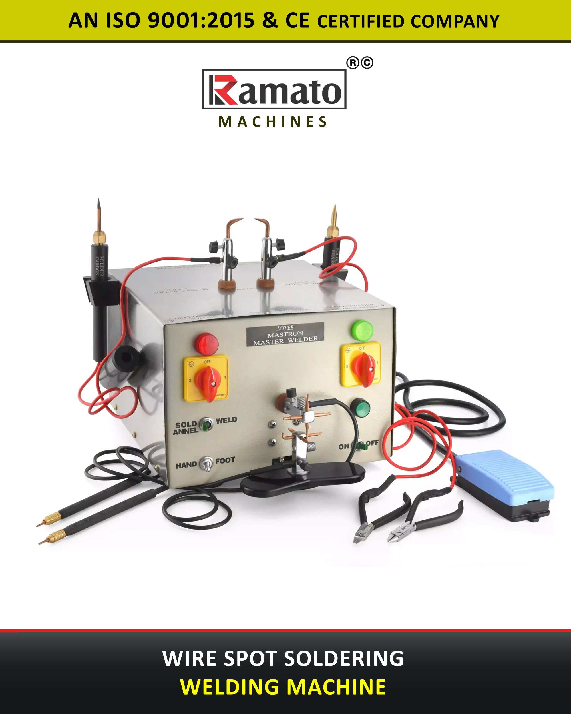 COPPER WIRE SPOT SOLDERING MACHINE Manufacturer Exporter in Rajkot Gujarat Bharat (INDIA)