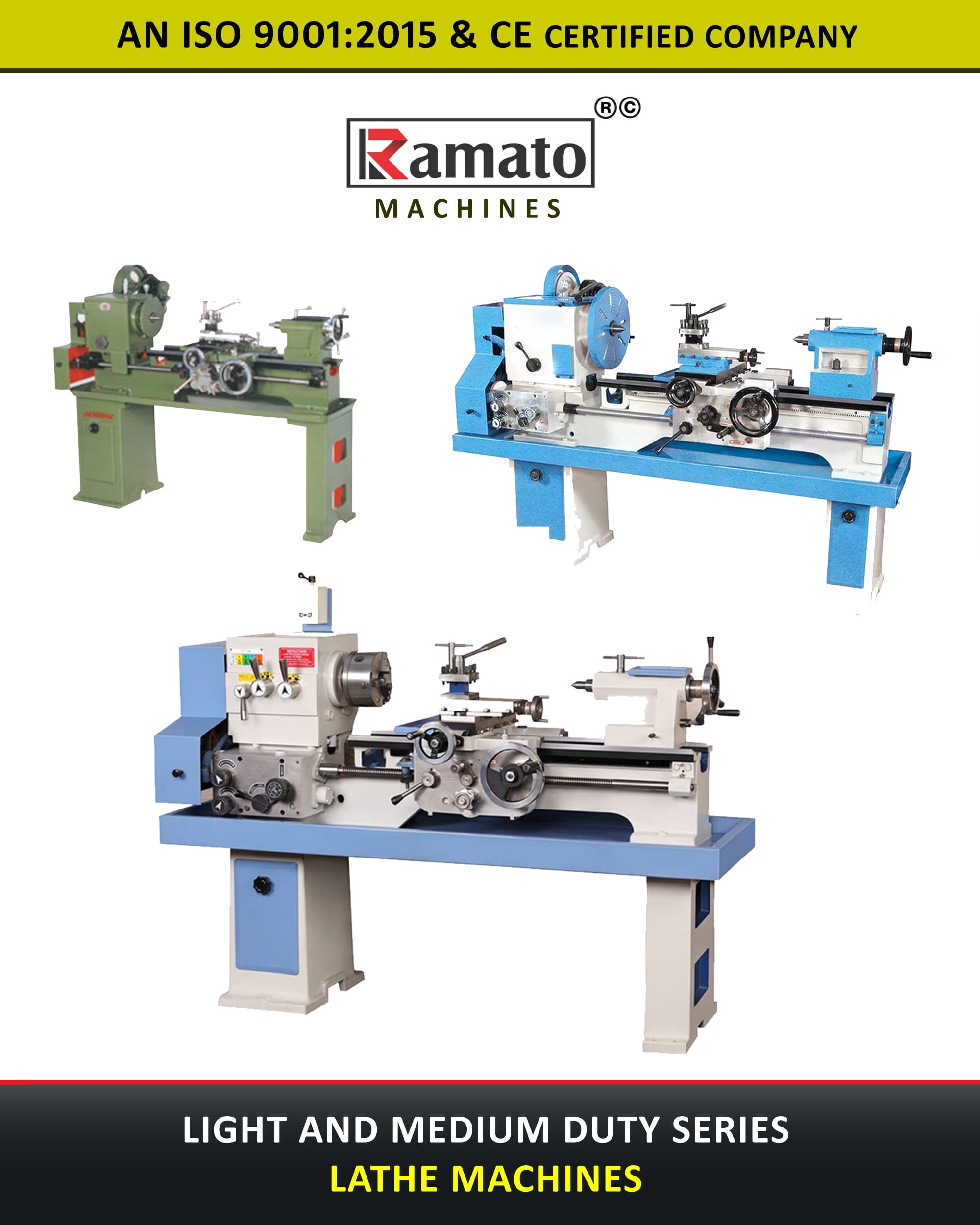 Mini Lathe Machine Manufacturer Exporter in Rajkot Gujarat Bharat (INDIA)