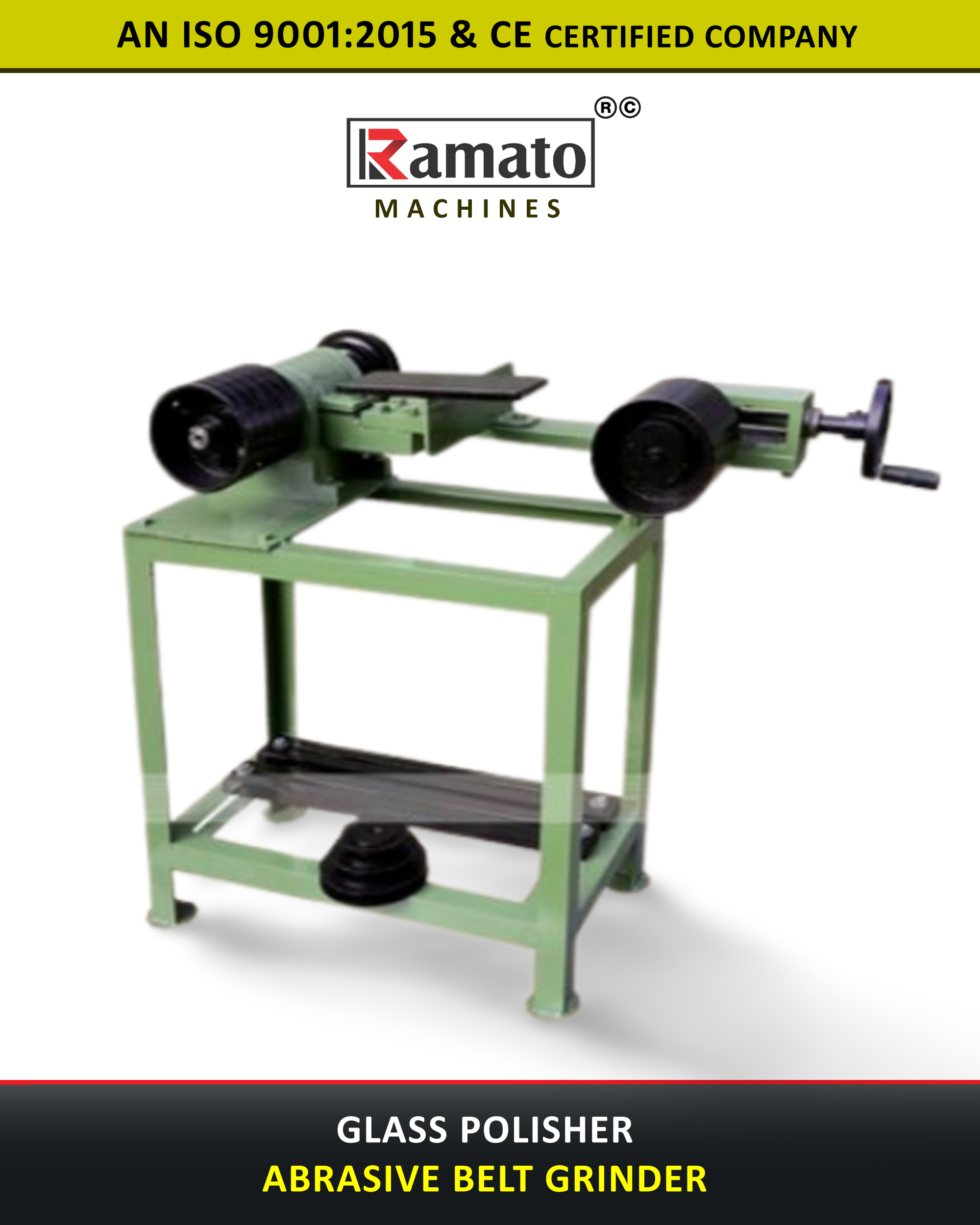 4x64 6x64 4x80 6x48 Glass Edge Polishing Machine Glass Polisher Manufacturer Exporter Rajkot Gujarat Bharat (INDIA)