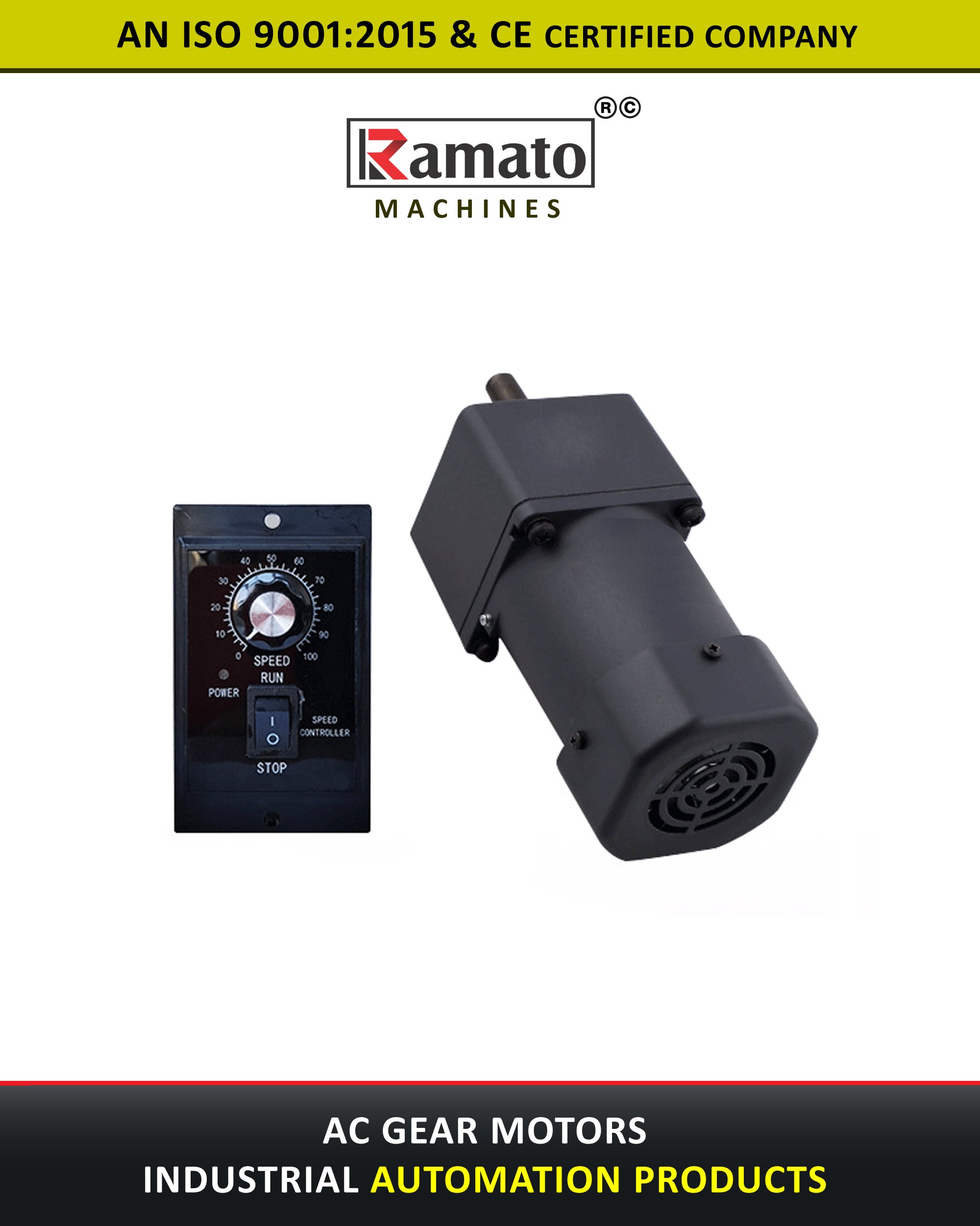 AC Gear Motors Manufacturer Exporter Rajkot Gujarat Bharat (INDIA)