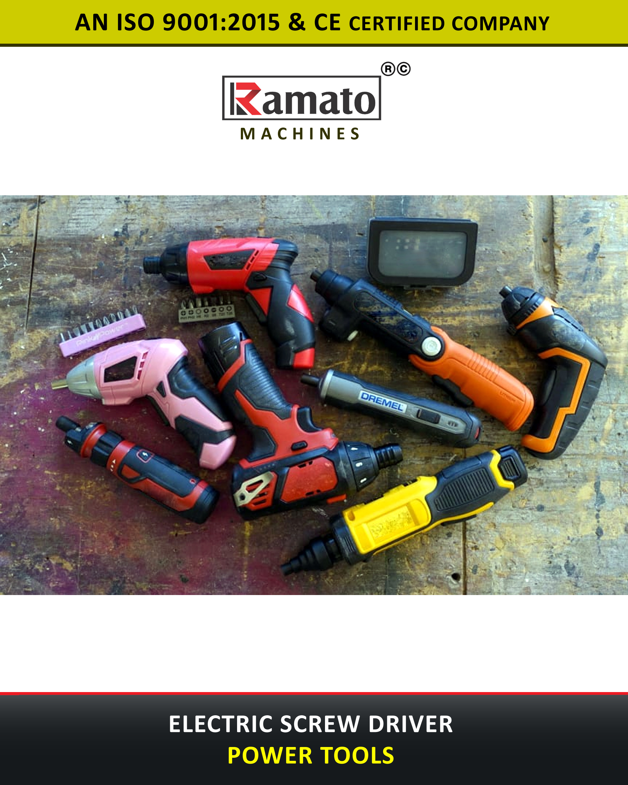 Electric Screw Driver Manufacturer Exporter Rajkot Gujarat Bharat (INDIA)