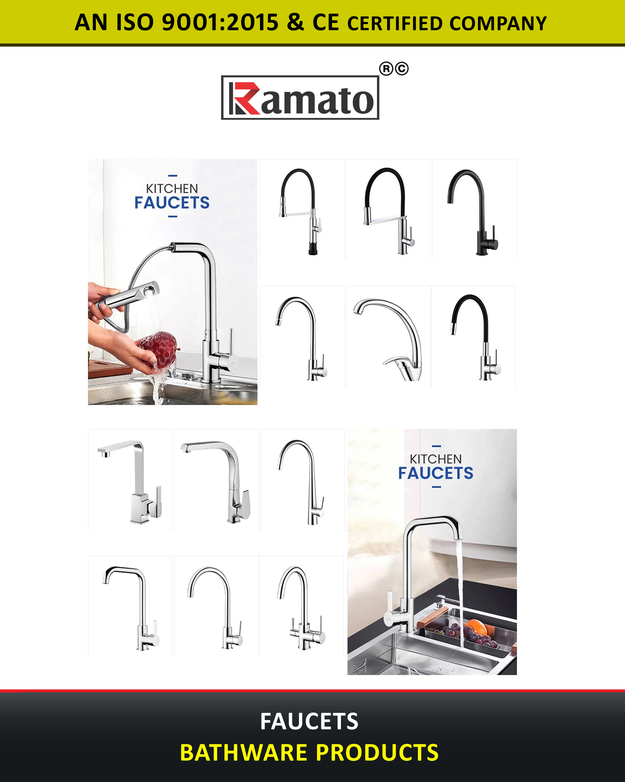 Faucets For Bathroom and Kitchen Manufacturer Exporter Rajkot Gujarat Bharat India