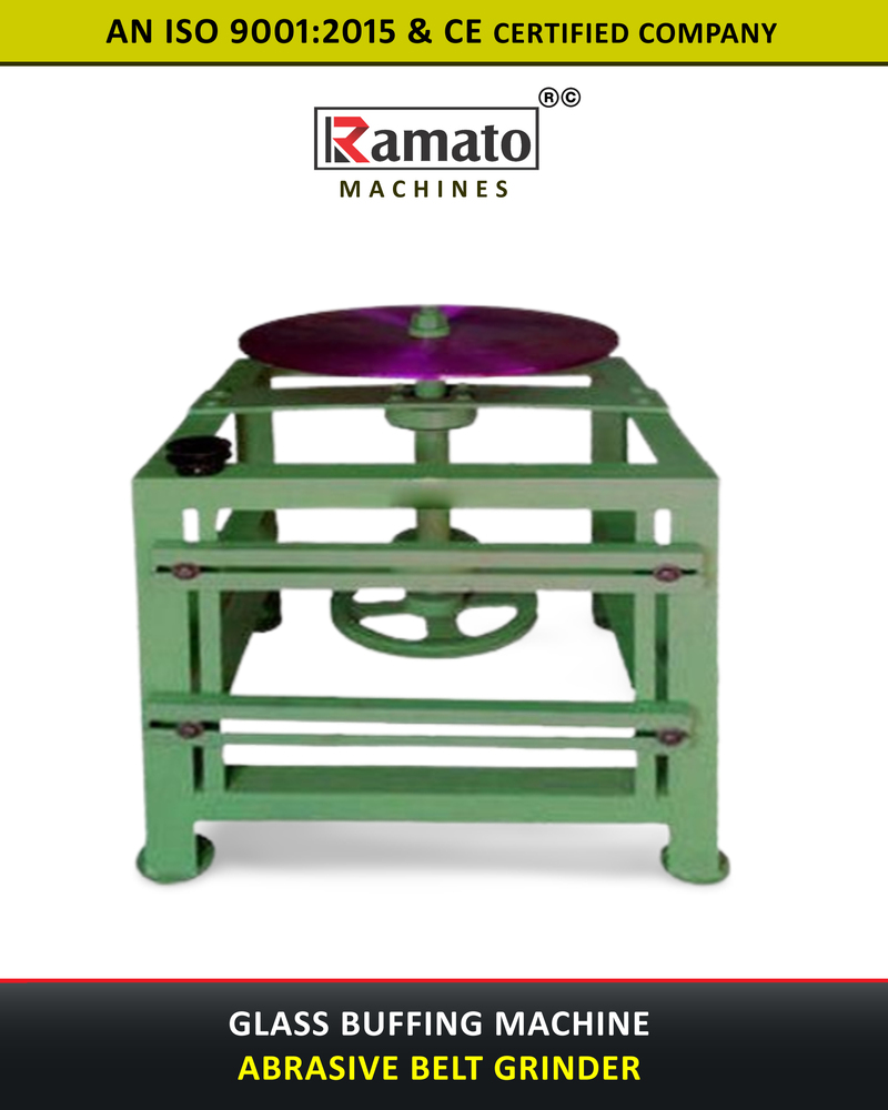 18 inch Glass Buffing Bevelling Machine Manufacturer Exporter Rajkot Gujarat Bharat (INDIA)