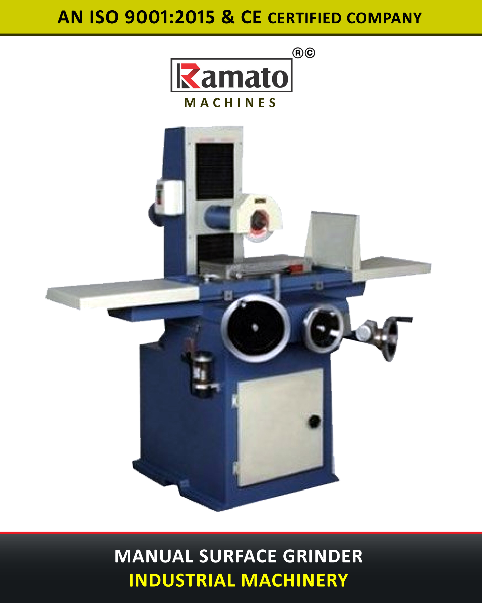 Ramato Manual Surface Grinder Manufacturer Exporter Rajkot Gujarat Bharat INDIA