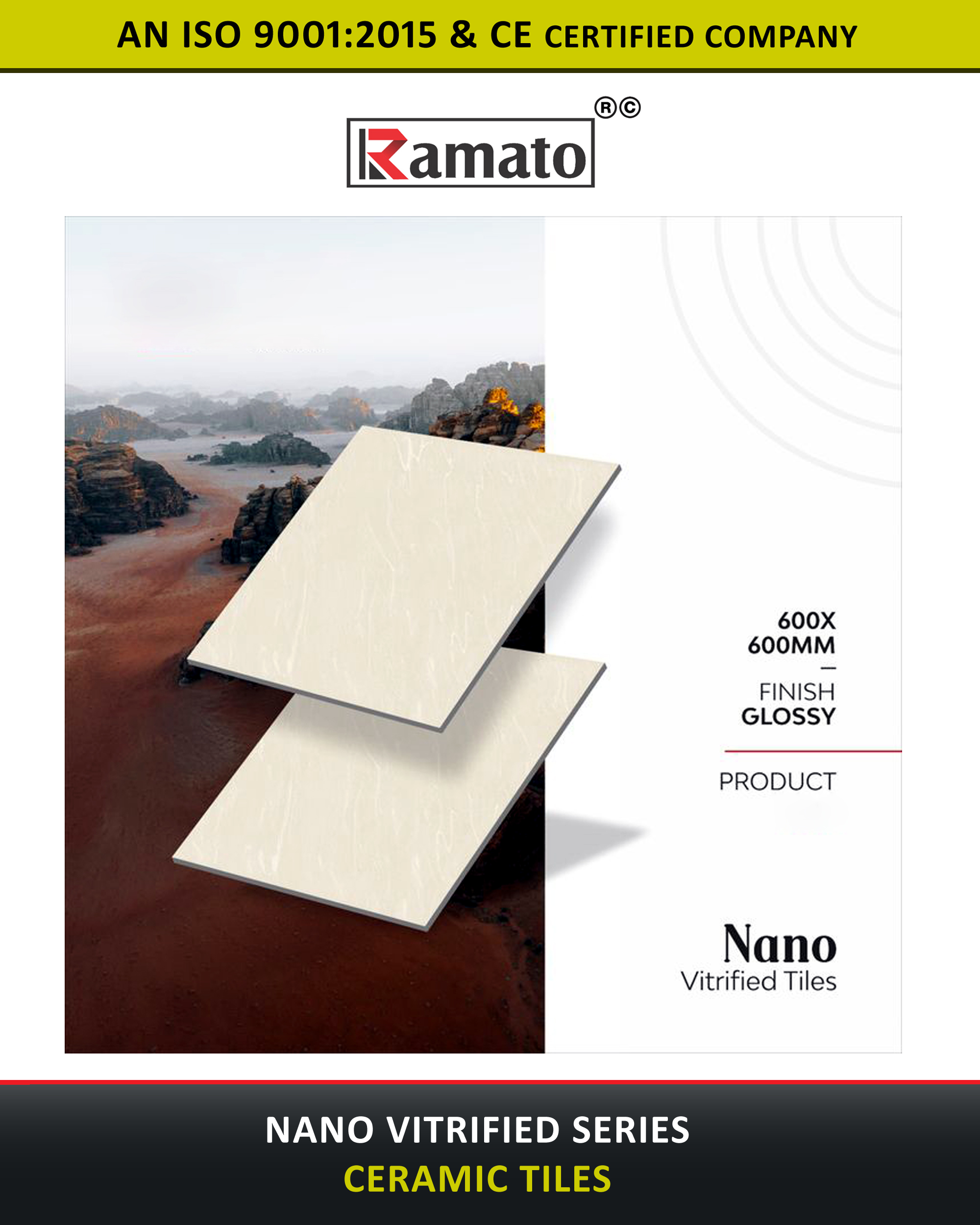 Nano Vitrified Tiles Manufacturer Exporter in Rajkot Gujarat Bharat India
