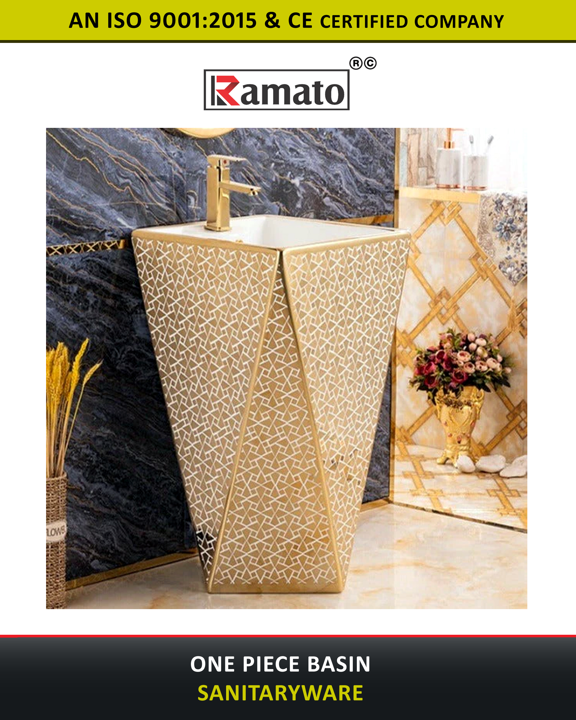 One Piece Basin Manufacturer Exporter Rajkot Gujarat Bharat (INDIA)