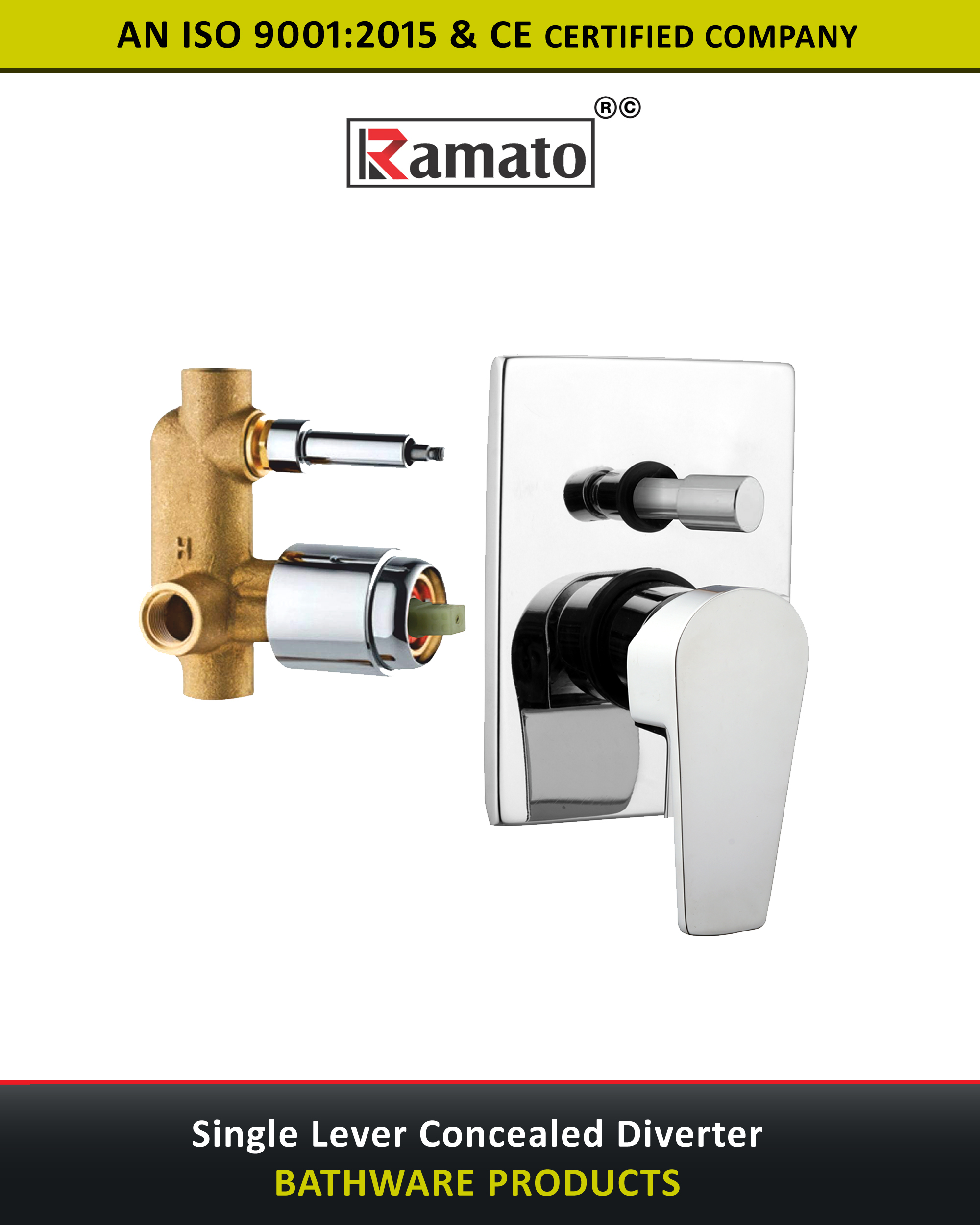 Single Lever Concealed Diverter Manufacturer Exporter Rajkot Gujarat Bharat India