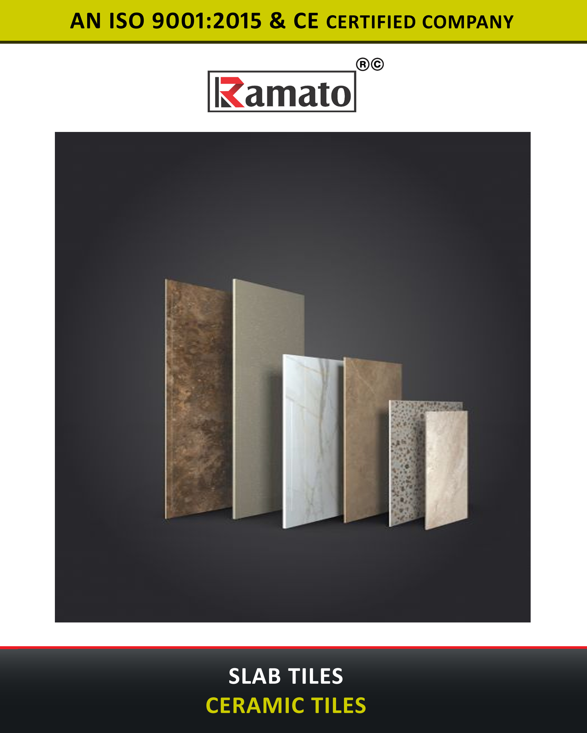 Slab Tiles Manufacturer Exporter in Rajkot Gujarat Bharat India