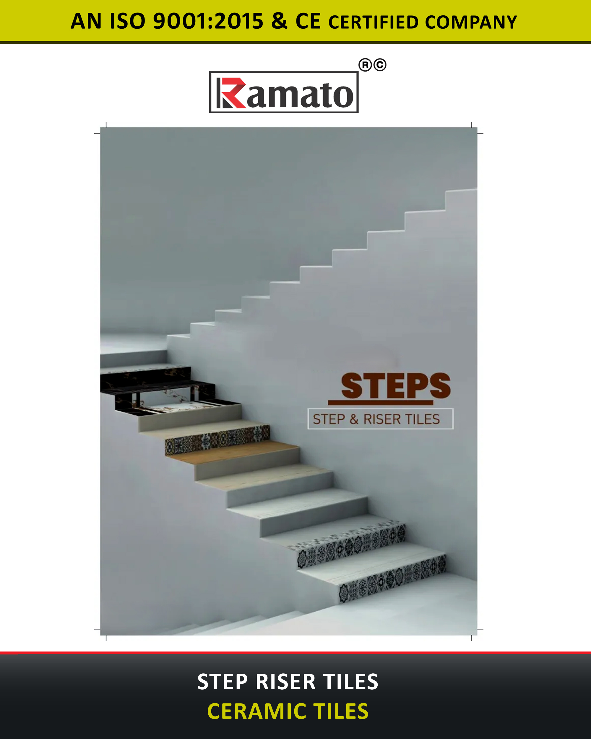 Step Riser Tiles Manufacturer Exporter in Rajkot Gujarat Bharat India