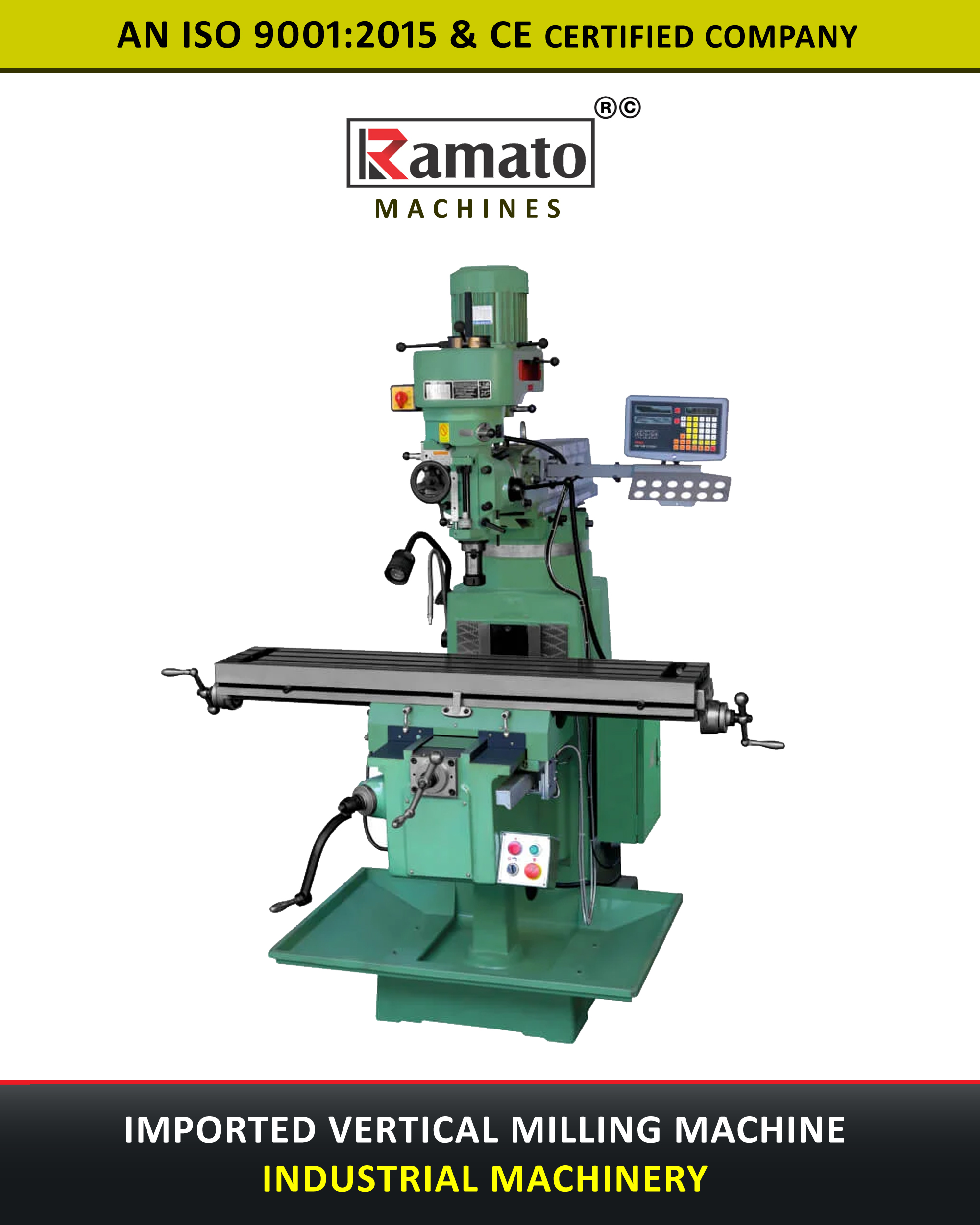 Ramato Vertical Milling Machines Manufacturer From Rajkot Gujarat Bharat (INDIA)